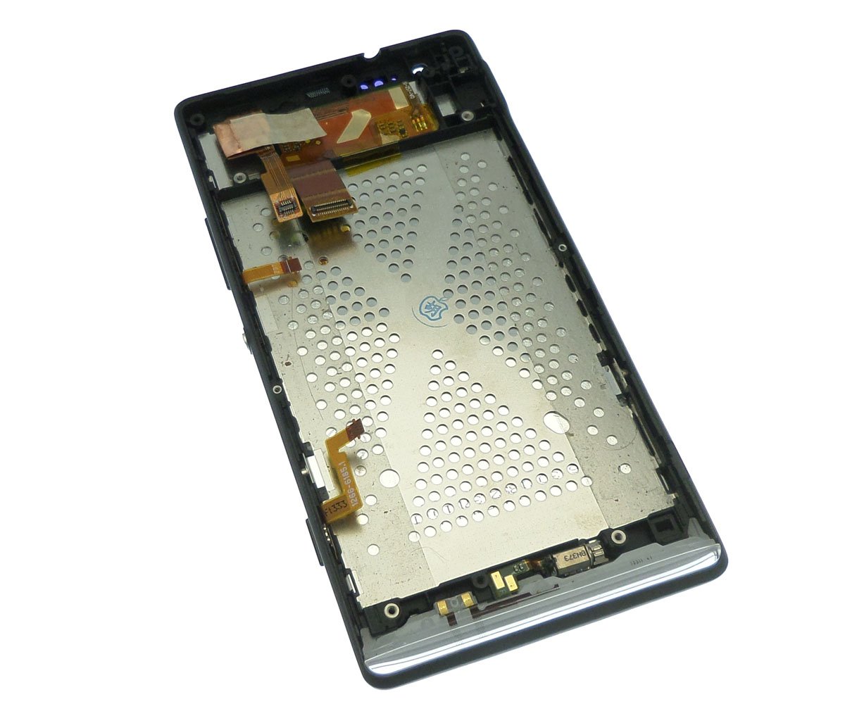 Ecran Lcd et vitre tactile assembl&eacute;s sur ch&acirc;ssis noir Sony Xperia SP M35h C5303