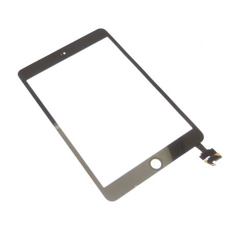 Ecran vitre tactile noir avec composant soudé pour Apple ipad mini 3