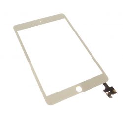 Ecran vitre tactile blanc avec composant soudé pour Apple ipad mini 3