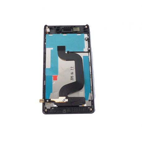 Ecran vitre tactile et LCD assemblés sur chassis noir avec logo pour Sony Xperia E3 D2203 D2206
