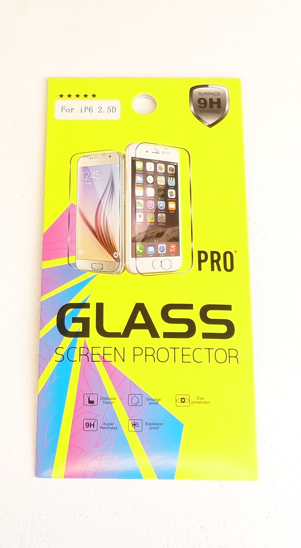 Vitre de protection en verre tremp&eacute; HQ 0,25mm 9H pour Apple iPhone 6