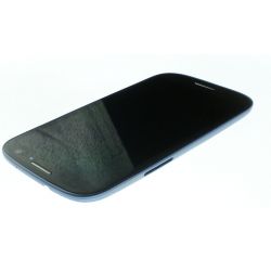 LCD y la pantalla táctil con el marco de Samsung Galaxy S3 GT-I9300 azul