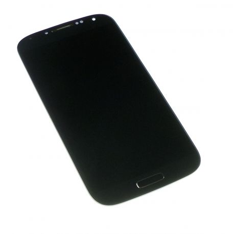 táctil LCD de cristal con marco de Samsung I9505 Galaxy S4 4G gris