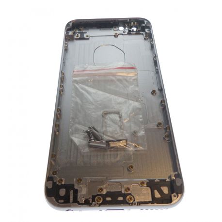 Black Rear Logo Chassis Black for Apple Iphone 6S