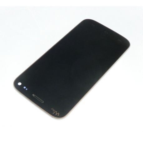 Ecran vitre tactile et LCD assemblés sur chassis pour Wiko Darkmoon