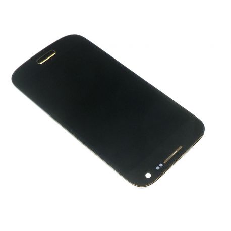 LCD táctil y el marco de la ventana con el azul Samsung Galaxy S4 mini-I9195 4G