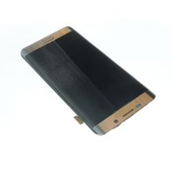 Pantalla táctil LCD de cristal y plata montado Samsung Galaxy S6 Edge más G928F G928