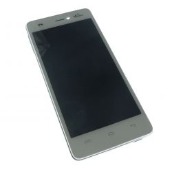 Ecran vitre tactile et LCD avec châssis blanc pour Wiko Highway SIGNS