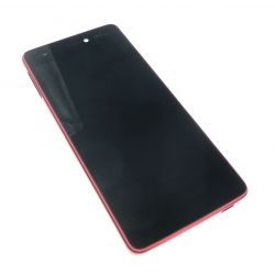 pantalla LCD táctil y vidrio con el marco rojo para Wiko CARRETERA