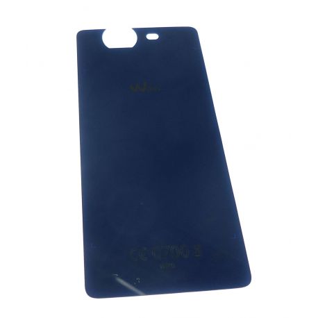 Vitre arrière cache batterie bleu pour Wiko Highway 4G