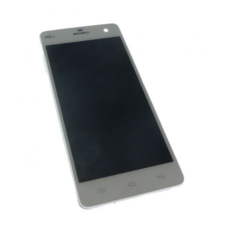 Ecran vitre tactile et LCD assemblés Blanc pour Wiko Highway 4G