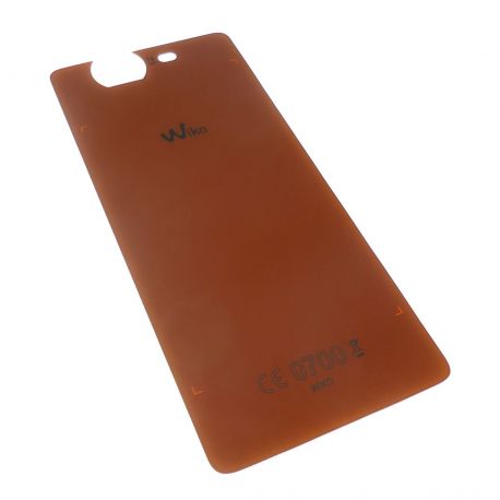 Vitre arrière cache batterie Orange pour Wiko Highway 4G