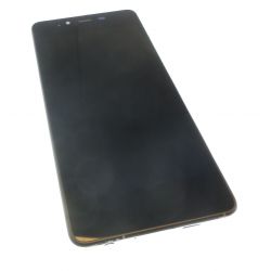 pantalla táctil LCD de vidrio y montado Negro y cromo para Wiko carretera pura