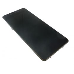 vidrio del LCD con pantalla táctil y montado Negro y oro para el Wiko carretera pura