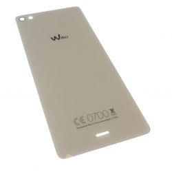 Vitre arrière câche batterie Blanche pour Wiko Highway pure