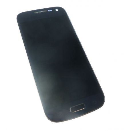 LCD táctil y el marco de la ventana con Samsung I9195 Galaxy S4 Mini 4G negro