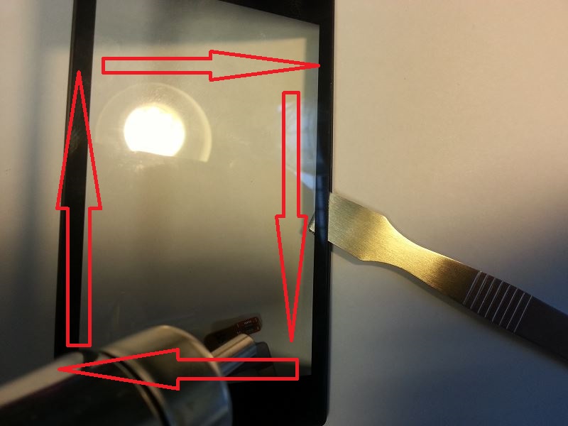 D&eacute;coller la vitre tactile du Nokia Lumia 520