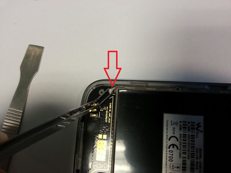 D&eacute;connecter le c&acirc;ble coaxial Num&eacute;ro 2