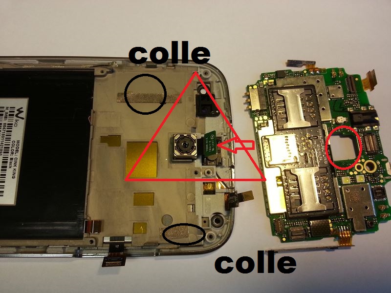 D&eacute;poser la carte m&egrave;re du Wiko Cink King