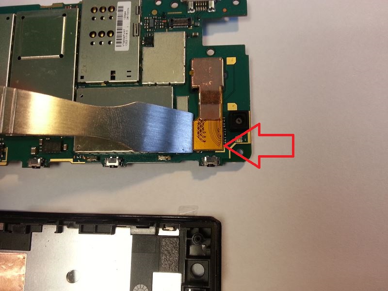 D&eacute;connecter la cam&eacute;ra principale du sony xperia u