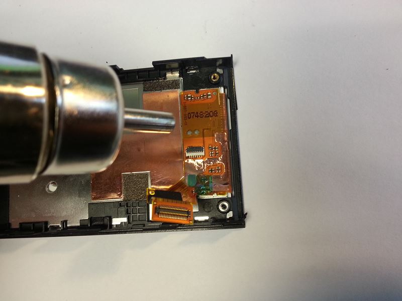 Chauffer la nappe du LCD du sony xperia u