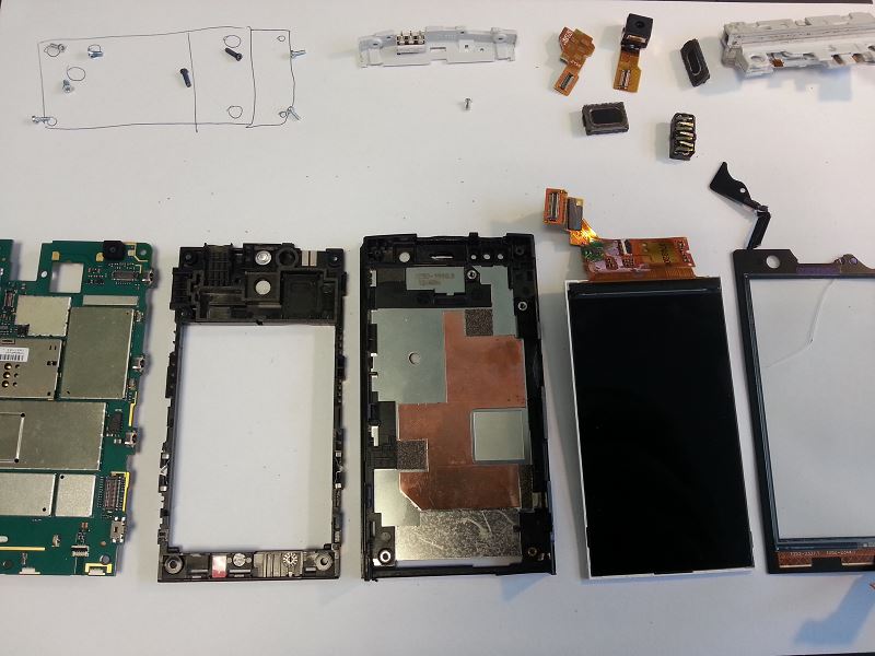 Smartphone Sony xperia u d&eacute;mont&eacute;