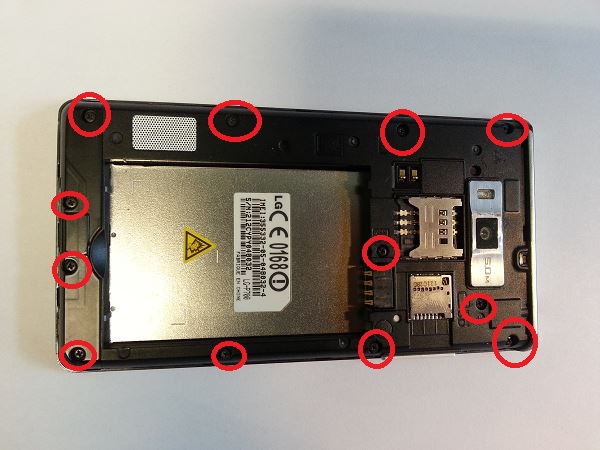 Guide de reparation Optimus L7 P700 P705 etape 3