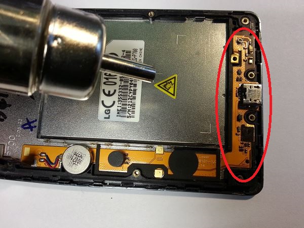 Guide de reparation Optimus L7 P700 P705 etape 16