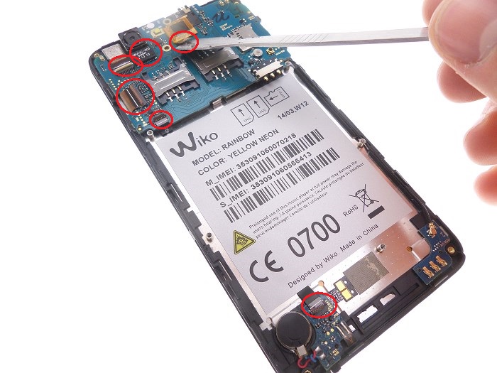 carte m&egrave;re wiko rainbow