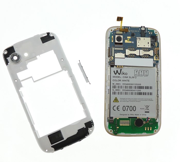 demontage wiko cink slim2